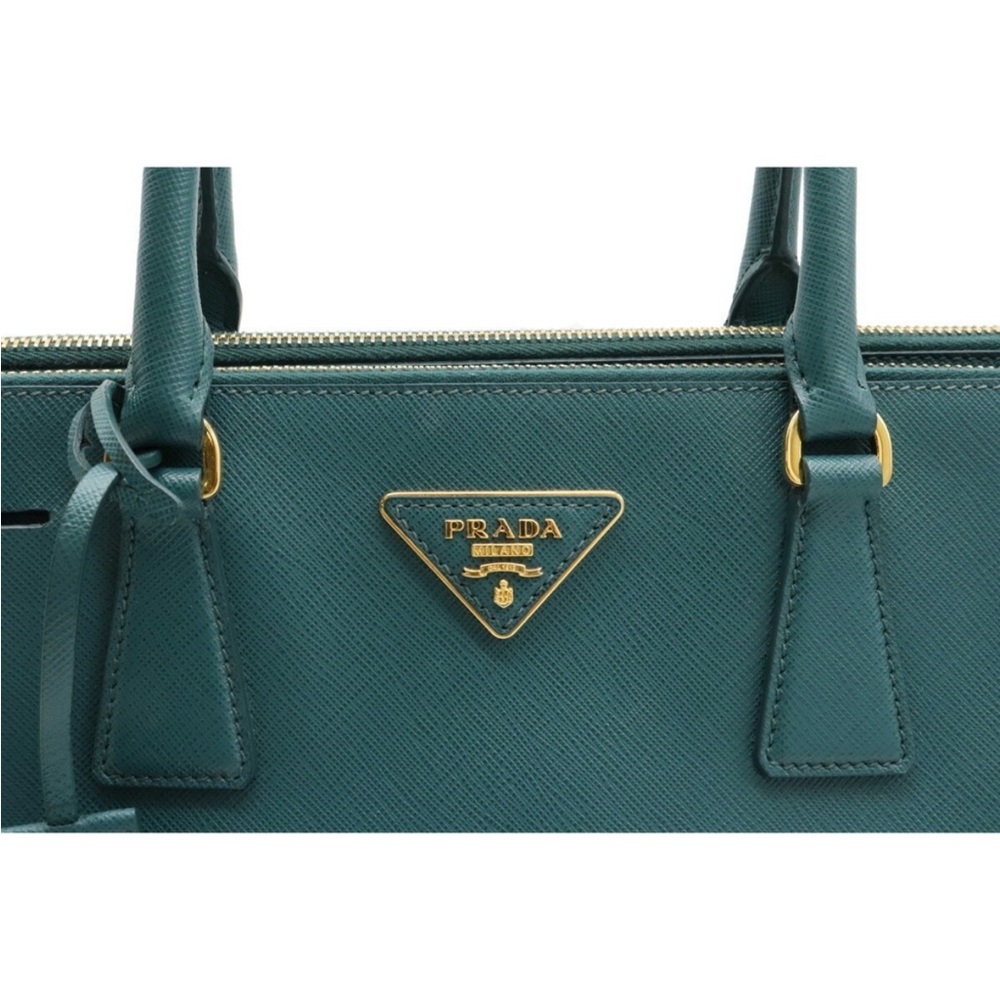 LIKE NEW PRADA Saffiano Leather Medium Bauletto Bag Certified Authentic - Picture 4 of 10